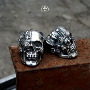 Pewterland Ringskull Genisys Cincin Tengkorak Bahan Logam Timah Pria dan Wanita