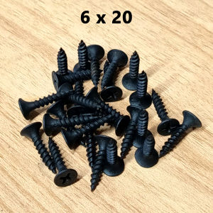 6x20  (3/4Inches) Wood Screw • Black Screw • Gypsum Screw •Black Drywall Screws•