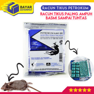 Racun Tikus PETROKUM Umpan Pembasmi Basmi Tuntas Manjur Obat Anti Curut