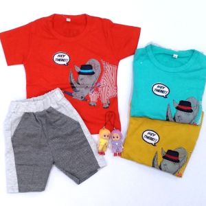 Baby Pesek  Setelan Baju Anak Bayi Laki-Laki Cowok 537 Dino ( 8 bln - 3 th )