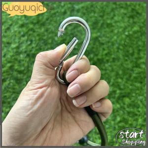 【Guoyuqiche】 Dây thun Carabiner 30 60 90 120cm dây buộc hành lý cắm trại ngoài trời dây phơi quần áo Thiết bị cắm trại bền kéo dài đa chức năng