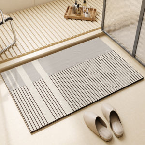 Bathroom Mat Diatomite Bath Rug Fast Dry Non Slip Water Absorbent Floor Mat Home Toilet Sink