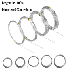 304 Stainless Steel Wire - Soft Or Hard - 0.02mm To 3mm Diameter - 1 To 100 Meters