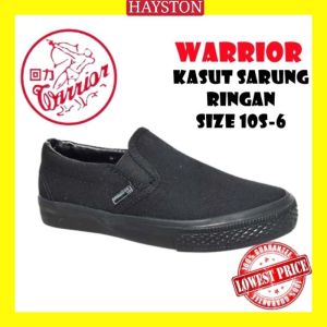 WARRIOR 2691 Black School Shoes Slip On | Kasut Sekolah Hitam Sarung Slip On  | Warrior Kasut Hitam Sarung Warrior 739 - Lazada