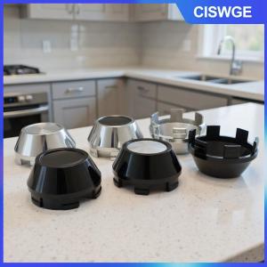 CISWGE 4pcs cho Nissan Mazda phụ kiện 64mm xe bánh xe trung tâm mũ với logo rắn Biểu tượng logo rim hubcap Bìa