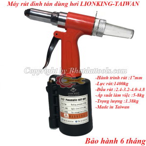 Máy Rút Đinh Tán Dùng Hơi LIONKING-TAIWAN