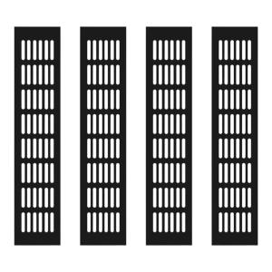 Nhôm thông gió lưới airflows Vent bao gồm mạnh mẽ rustproof hai mặt airflows Grate 4 cái cho tủ tủ quần áo