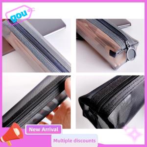 gou Trang Điểm Pouch Son Môi Trang Điểm Bàn Chải Lưu Trữ Túi Sinh Viên Trong Suốt Lưới Bút Chì Trường Hợp Ins Du Lịch Mỹ Phẩm Tổ Chức Cho Phụ Nữ