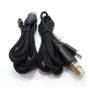 Mouse Charging Cable DIY PVC Nylon USB Type C Mouse Cable Line Replacement Mouse Keyboard Wire