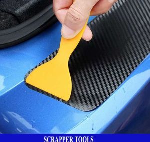 Sticker Carbon Fiber Stiker Skotlet Motor Karbon 4D Warna Hitam