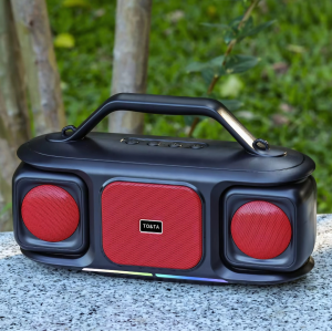 15W Bluetooth Speaker Sub woofer LED Light Wireless Speaker – FM TF/USB Playback Outdoor Karaoke Audio Penceramah TO-658