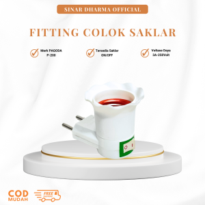 PAGODA Fitting Colok + Saklar P-200