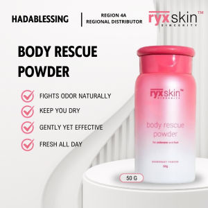 RyxSkin Body Rescue Powder 50g Underarm & Foot Deodorant Powder Odor Control NO MORE AMOY & PAWIS