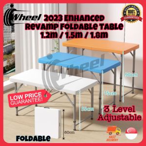 ✅ INSTOCK - 2023 Enhanced Foldable Table with Safety Lock Foldable Table & Foldable Portable Outdoor Table & HDPE Table