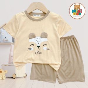 Bộ Cộc Tay Thun Lạnh Cao Cấp MINKY MOM Cho Bé | Mềm Mịn Thoáng Mát Dễ Chịu – TN-IN196