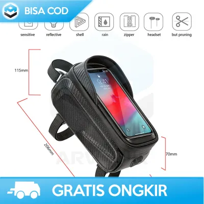 BICYCLE MINI SADDLE BAG TRIANGLE FRAME POUCH POLYESTER WATERPROOF STORAGE ACCESSORY OUTDOOR CYCLING TRAVEL EQUIPMENT