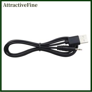 AttractiveFine USB to AUDIO DC 2.5mm Charging Cable Vibrator Charger Cord for Rechargeable Wand Massager(Black 24AWG)