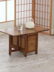 Folding Bay Window Small Table: A Compact & Stylish Japanese Low Table