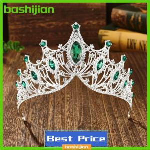 bashijian Vintage Luxury Shiny Crown Princess Tiara Bridal Tiara Rhinestone Crown For Women Girls Wedding Hair Accessories Bride Crown