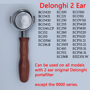 Delonghi/Breville/E61 Coffee Bottomless Portafilter Wooden Handle Coffee Accessories