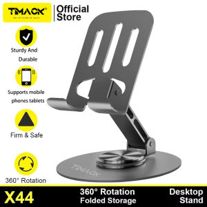 TIMACK Phone Holder 360° Rotation Metal Foldable Tablet Stand Holder Portable Bracket for iPad Stand Holder