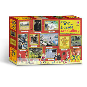 USBORNE BOOK AND JIGSAW ART GALLERY (300 PIECES) BY DKTODAY