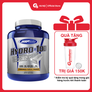 Bột Whey protein tăng cơ USP Labs Hydro 100 | 100% Hydrolyzed Platinum Whey Protein 5 Lbs (227 kg) - GYMSTORE