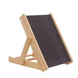 QEFEE Folding Dog Scratch Board Adjustable Height Standing Nail Trim Pad Multi Functional Wear-Resistant Nail Pad Sandpaper Pet Scratching