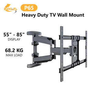 North Bayou NB Swivel TV Bracket P65 55" - 85" TV Wall Mount Full Motion Bracket Heavy Duty Dual Arm Universal