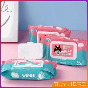 BUY Here ทิชชู่เปียกทำความสะอาด ทิชชู่เปียก กระดาษทิชชู่เปียก ทิชชูเปียก 80 แผ่น Baby hand and mouth wipes