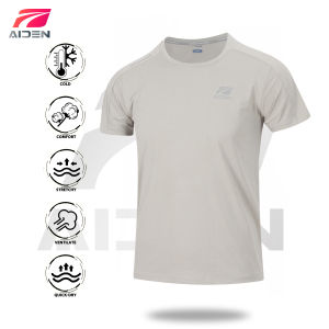 AIDEN SPORTS Ice Silk Quick Dry Mens Wear Dryfit T-Shirt For Sports Running Jogging  Gym Sports 2455