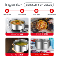 Tefal Ingenio Emotion Saucepan 20cm (Stackable Non-stick Cookware, Titanium Non-stick coating 2x, Thermo-signal). 