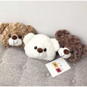 Tas Bulu Selempang Teddy Bear Tas Boneka Kepala Teddy