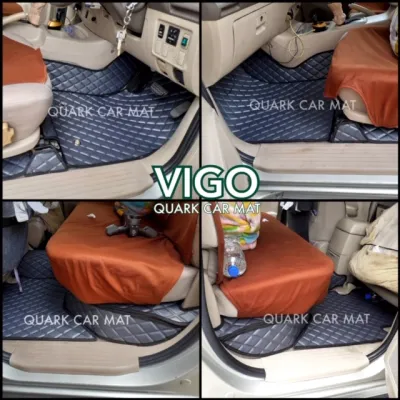 พรมรถยนต์ VIGO 4ประตู ลายVIP ตรงรุ่น เต็มคัน มีพร้อมส่งทุกสี
