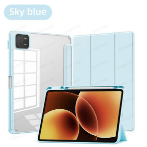 DANYCASE for Xiaomi Pad 8/8Pro 11.2“ Mipad 7/7Pro 11.2“ Mipad 6/6Pro 11inch Case Mipad 5/5Pro 11inch Xiaomi Redmi Pad SE Redmi Pad 2 Pro 12.1” Redmi Pad Pro 12.1" POCO Pad X1 11.2inch POCO Pad M1 12.1inch Smart Tablet Acrylic Clear Cover with Pen Slot