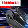 60000 Mah Fast Charging Powerbank High Capacity Powerbank 4 USB External Battery Powerbank LED Digital Display Portable Charger for Phone 60000mah. 
