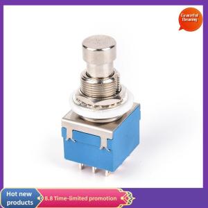 Graceful 1x 9-pin 3PDT Guitar Effects Pedal Box Stomp Foot Metal Switch True Bypass blue