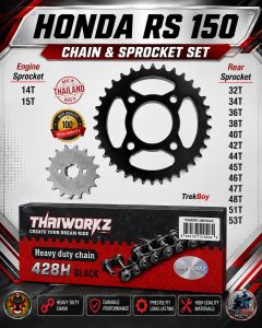 HONDA RS 150 THAIWORKZ CHAIN & SPROCKET SET MADE IN THAILAND - (chi-chi)