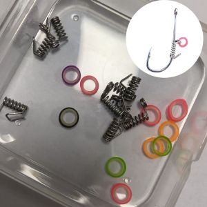 Q-1151 STORE 10pcs Corrosion Preventive Live Shrimp Bait Hooks Spring Durable Pickerel Shrimp Hooks Accessory  Wide Gap Hawksbill Single Hook Sea Fishing