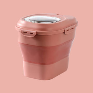Honey pet 50L cat food moisture-proof large-capacity pet food folding storage bucket snack storage box dog food sealed box