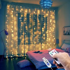 \ud83c\udf81 Original Product + FREE Shipping \ud83c\udf81 L17 Curtain Lights 2M 3M String Lights Fairy Lights Christmas New Year Wedding Garden Lighting