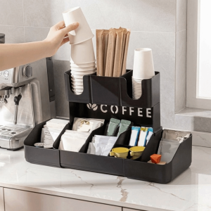 KODUS Plastic Retractable Paper Cup Holder Adjustable Large Capacity Disposable Paper Cup Holder Practical Space Saving Cup Dispenser for Home