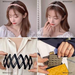 [COD] Millennium Portable Folding Hair Band Women Morandi Color Non-Slip Headband Korean Face Wash Hairband Girls Hair Accessories