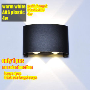 Lampu LED Dinding Tenaga Surya Lampu Dekorasi Luar Ruangan Anti Air Lampu Dinding Taman Balkon Lampu Lanskap Lampu Dinding LED Surya  Lampu dinding tenaga surya tahan air otomatis menyalakan lampu saat gelap dan mengisi daya otomatis di siang hari