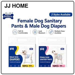 【JJ HOME】Female Dog Sanitary Pants and Male Dog Diapers / Disposable Pet Diapers / 10pcs 20pcs Pack