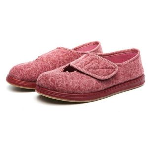 FECHENG 2024 Womens Diabetes Shoes Velcro Cover Width Shoes Adjustable Indoor\Outdoor Swollen Shoes Shoes for middle-aged and elderly people with swollen feet