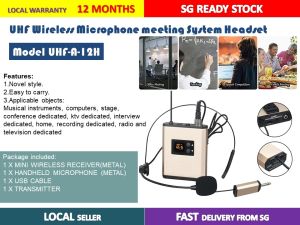 New UHF Wireless Headset Lavalier Lapel Microphone System With Bodypack Transmitter For Stage Conference