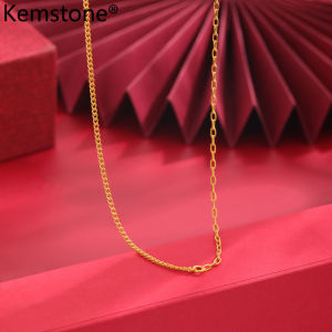 Kemstone Womens Gold Plated Chain Necklace 2 in 1 Necklaces Jewelry Gift