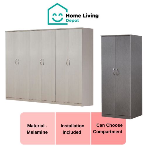 (Delivery Within Klang Valley) Custom Made 6.5'H Sliding Wardrobe