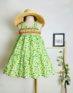 Váy cho bé gái đầm hình cherry hai dây cho bé gái thời gian trẻ em 10 -32 kg váy hai dây dễ thương